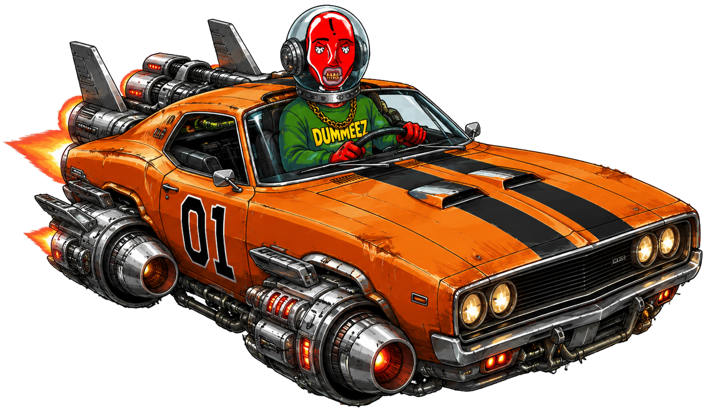 Dummeez space car artwork